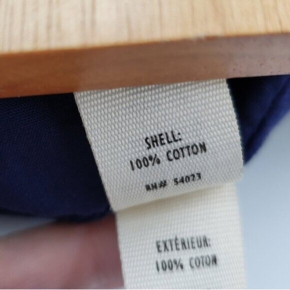 Old Navy Retro Style Wood handle Clutch Navy Blue Off White - Picture 12 of 15